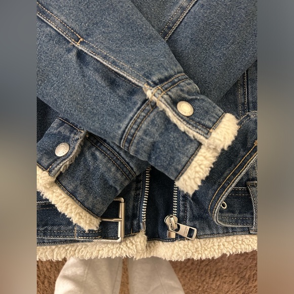 Calvin Klein Denim Sherpa Jacket - Picture 6 of 7
